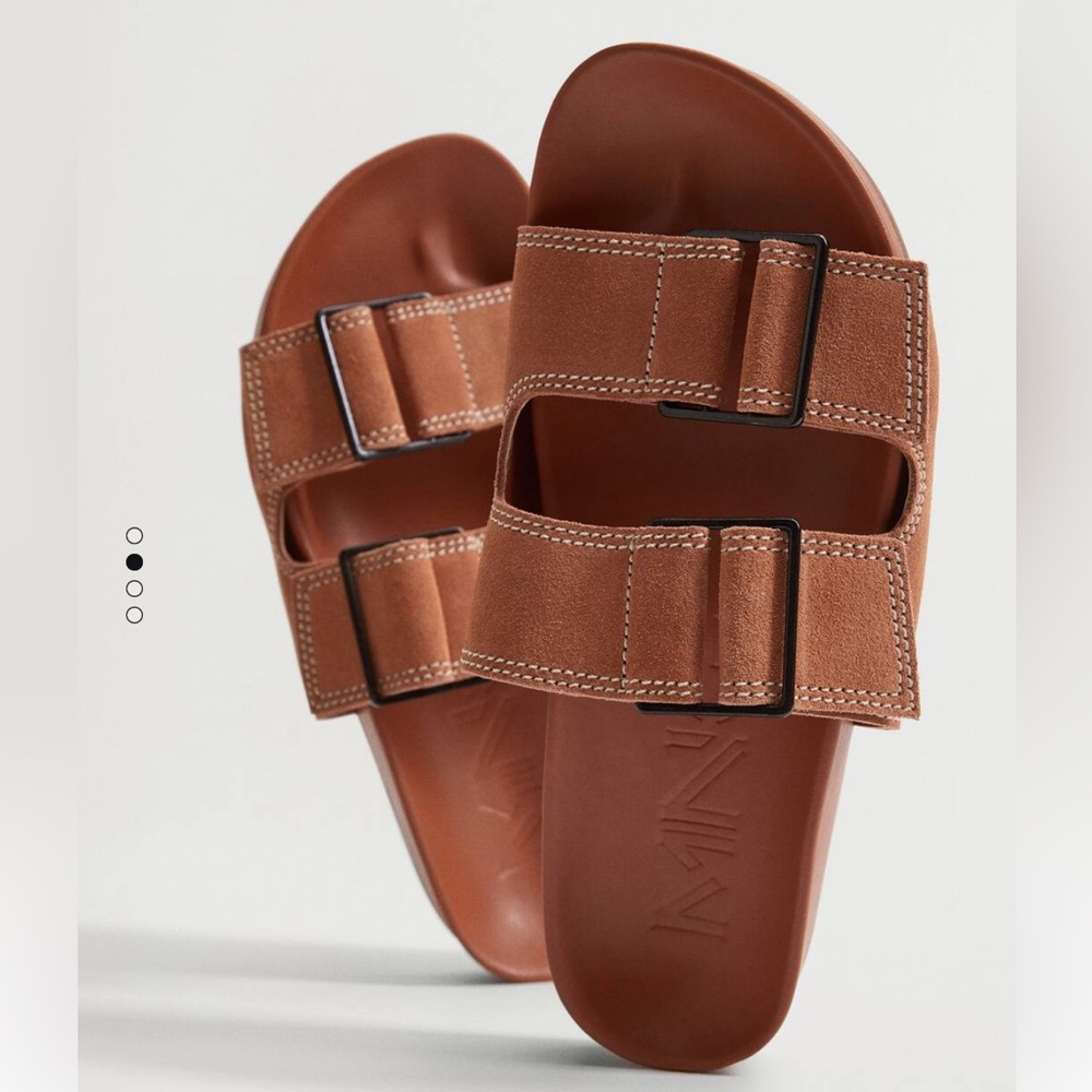 Mango Leather strap sandal.